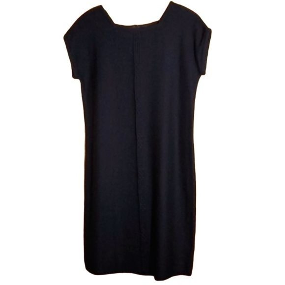 MITA Dresses & Skirts - VINTAGE MITA 12 BLACK ACRYLIC KNIT SHORT SLEEVE BODYCON